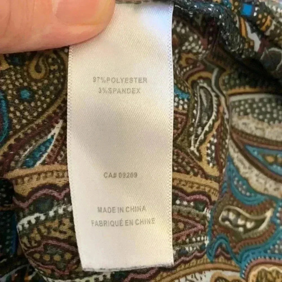 Cleo petite light, airy, versatile, paisley tunic top-wardrobe builder - Picture 5 of 7